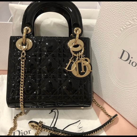 lady dior bag gold